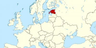 Estland plassering på verdenskartet