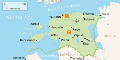 Et kart over Estland